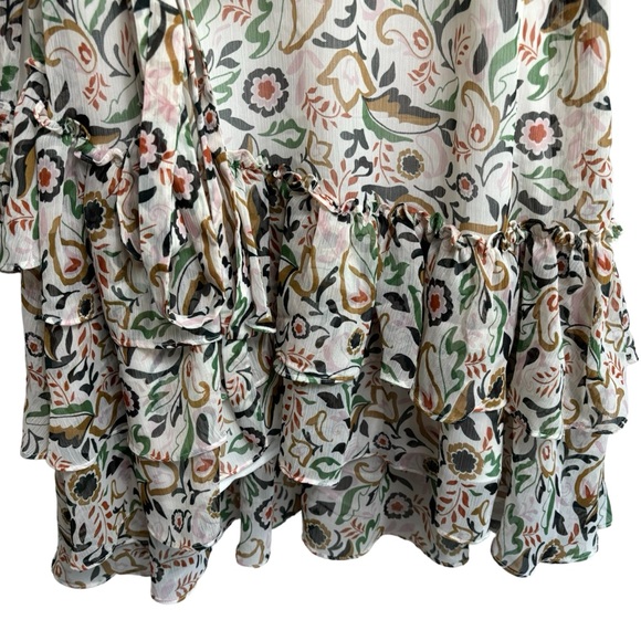 Ted Baker London Aishia Long Sleeve Floral Print Ruffle Long Sleeve Dress - Picture 10 of 16